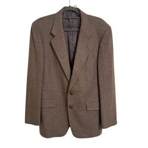 Walter Morton Men Brown Wool Cashmere Classic Blazer Sport Coat 41 Regular  READ